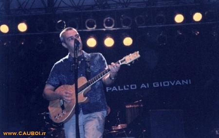 Davide sul palco di Lugano